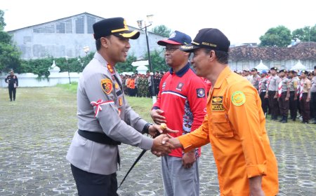 Polres Ngawi Perkuat Jaga Kondusifitas Wilayah dengan Sabuk Kamtibmas