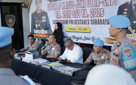 Polrestabes Surabaya Amankan 14 Tersangka Joki UTBK-SNBT