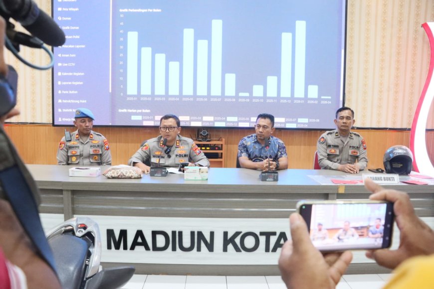 Polres Madiun Kota Ungkap Dua Kasus Curanmor, Dua Tersangka Diamankan