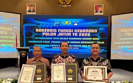 Kapolri Berikan Penghargaan atas Kinerja Keuangan Polres Bojonegoro