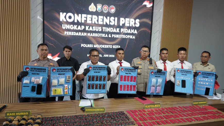 Polres Mojokerto Kota Ungkap Peredaran Zat Berbahaya dalam Cartridge Vape